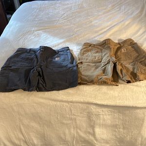 2 pairs Women’s Carhartt Original fit shorts size 8